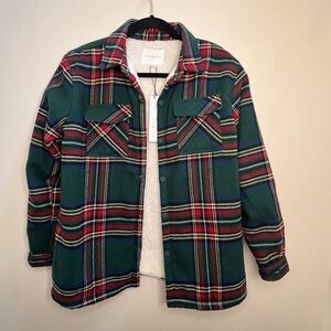 Plaid Button-Up Jacket boys 18